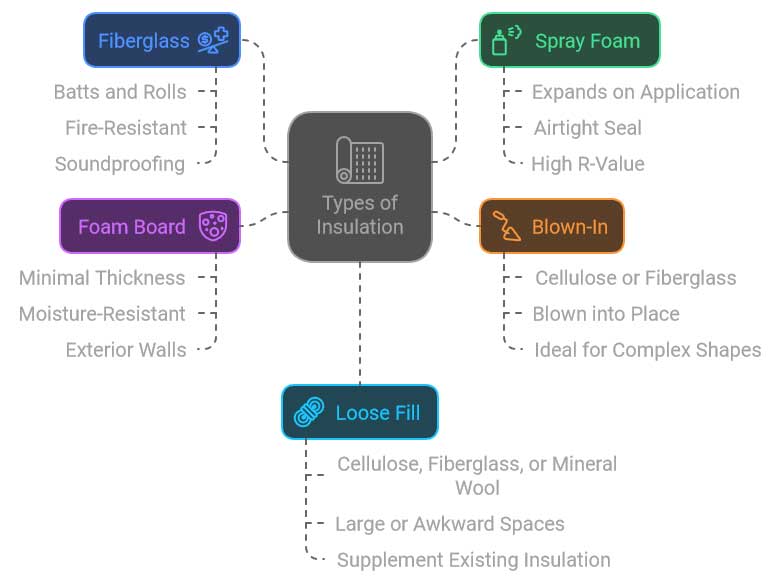 Types of Insulation in denver diagram