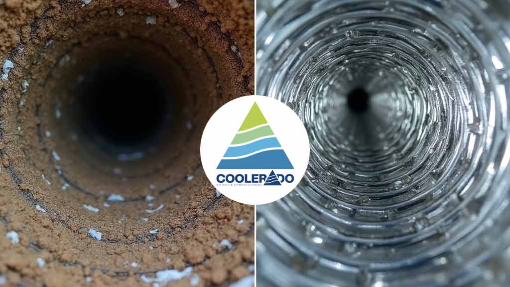 before and after air duct cleaning in Arvada, CO